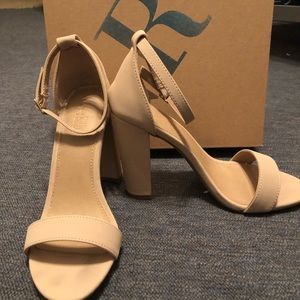 Nude Chunky Heel